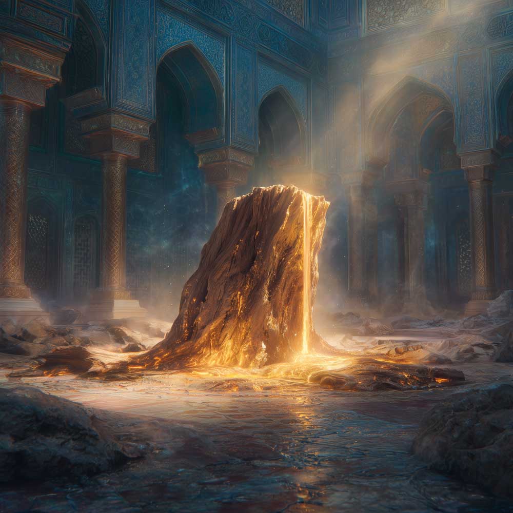 The Weeping Palm Trunk